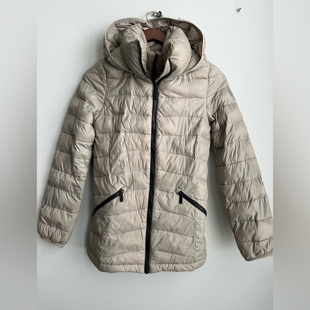 DKNY Down hooded coat